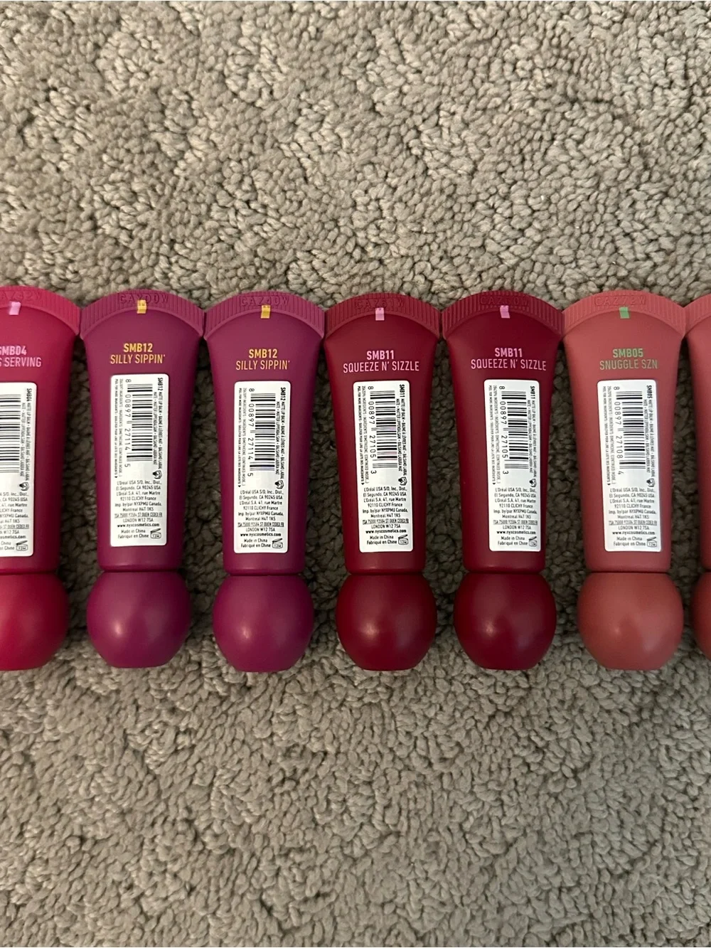 BRAND NEW NYX Professional Makeup Smushy Matte Lip Balm 17-Piece Lot